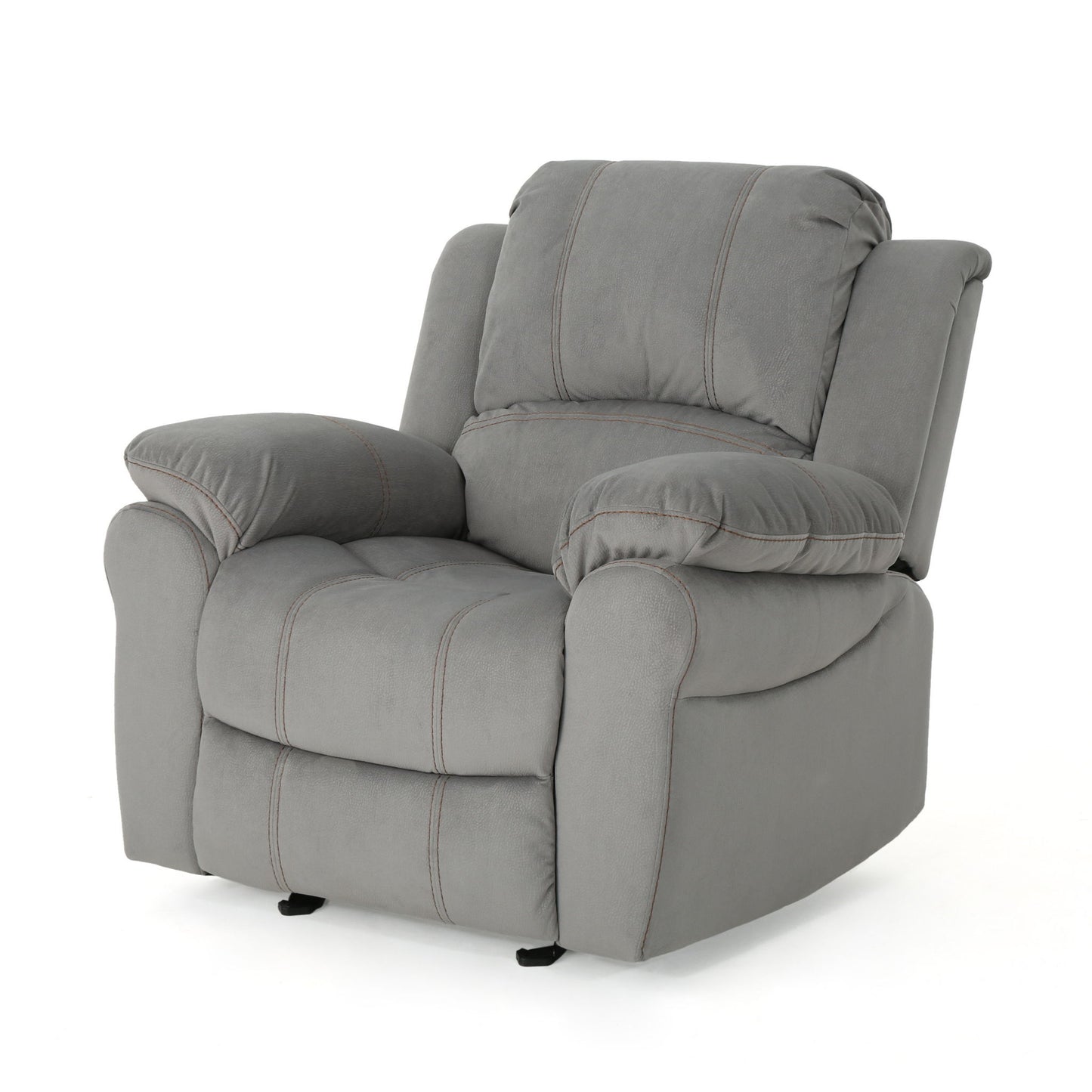 Wide Manual Glider Standard Recliner - Gray