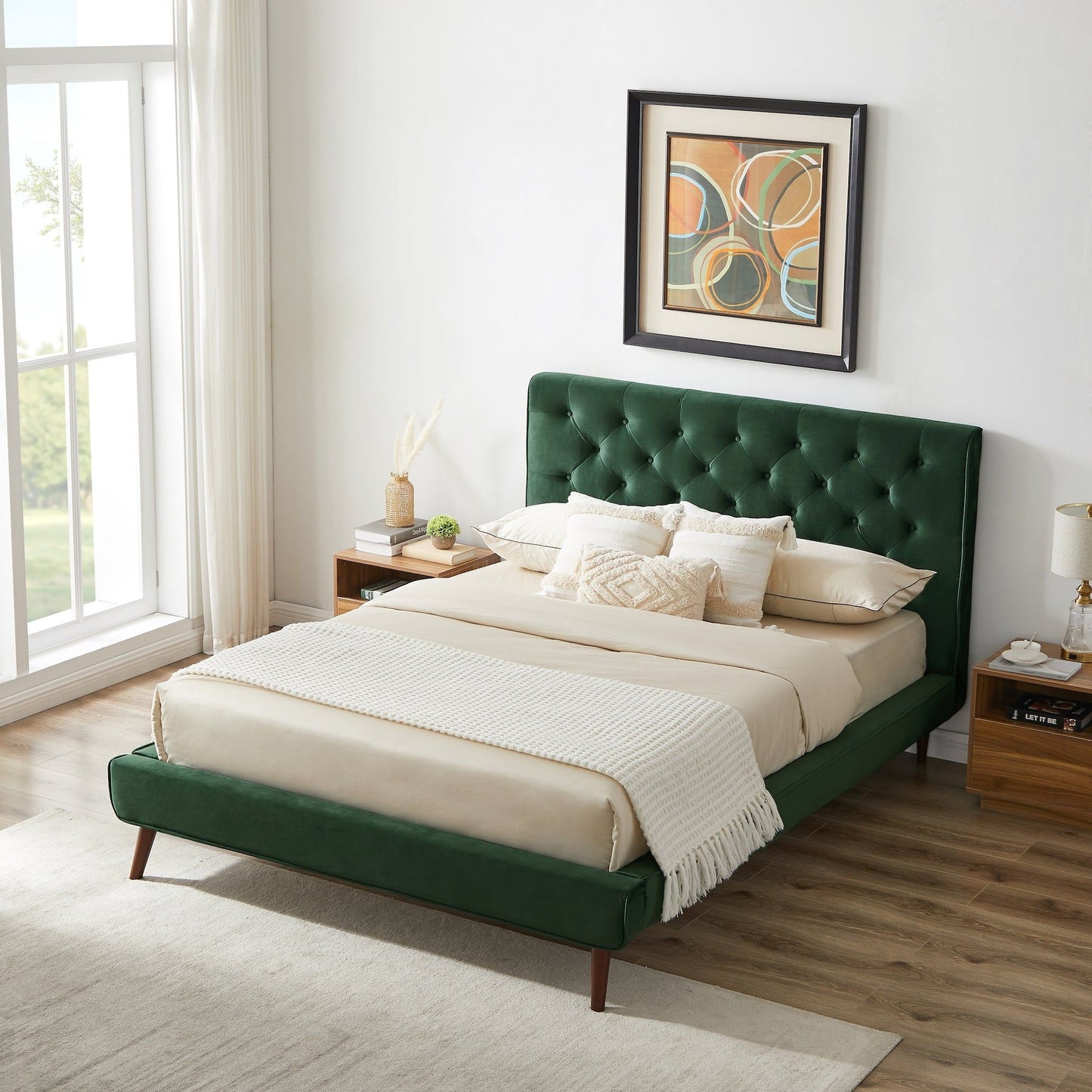 Dillon - Mid-Century Modern Platform Bed