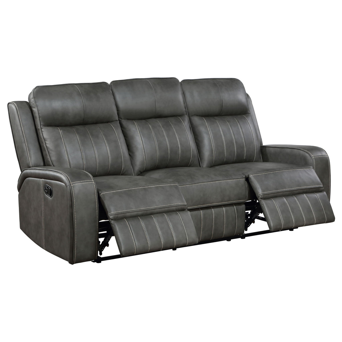 Mckinley - 3 Piece Reclining Sofa Set - Gray