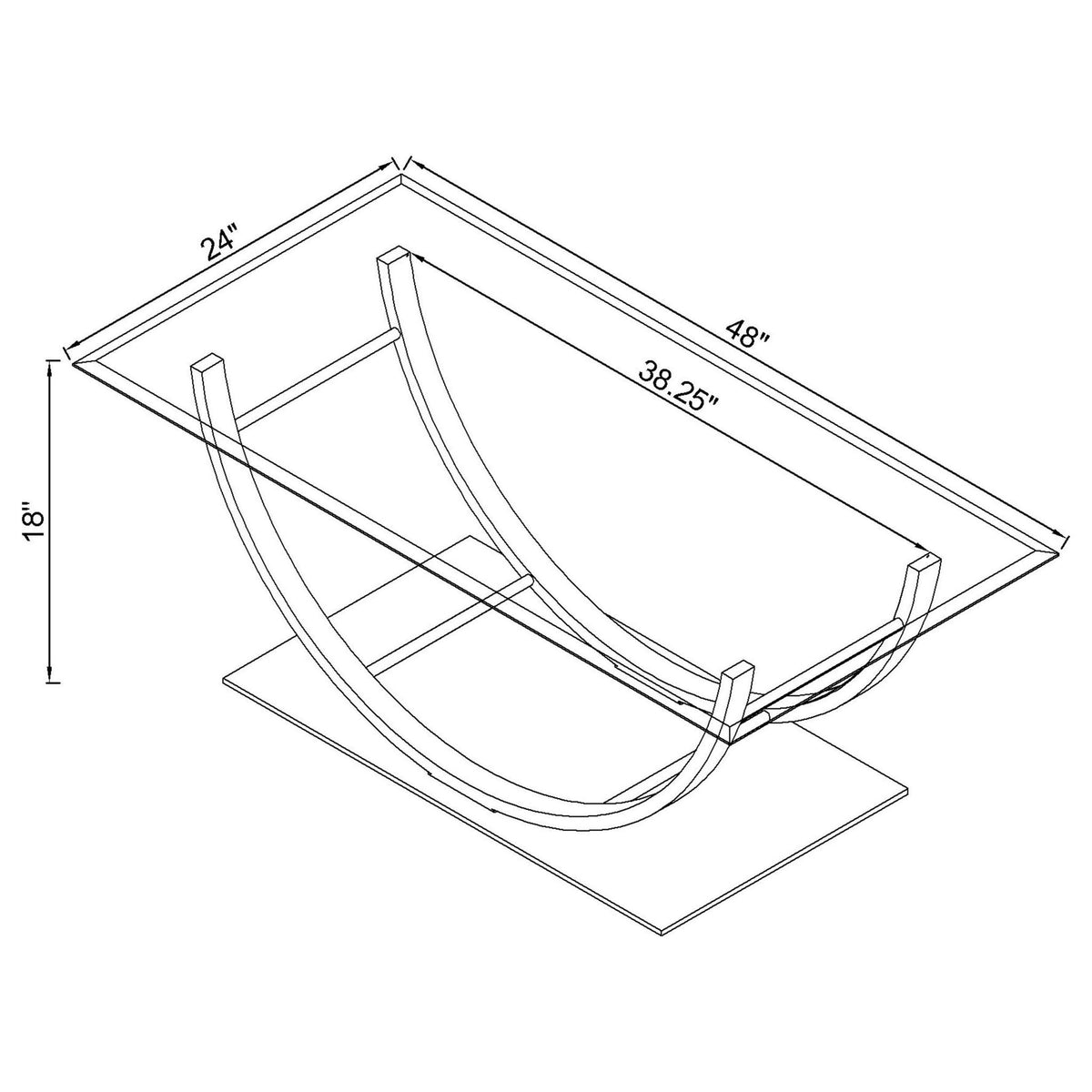 Garrett - 2 Piece Coffee Table Set - Chrome