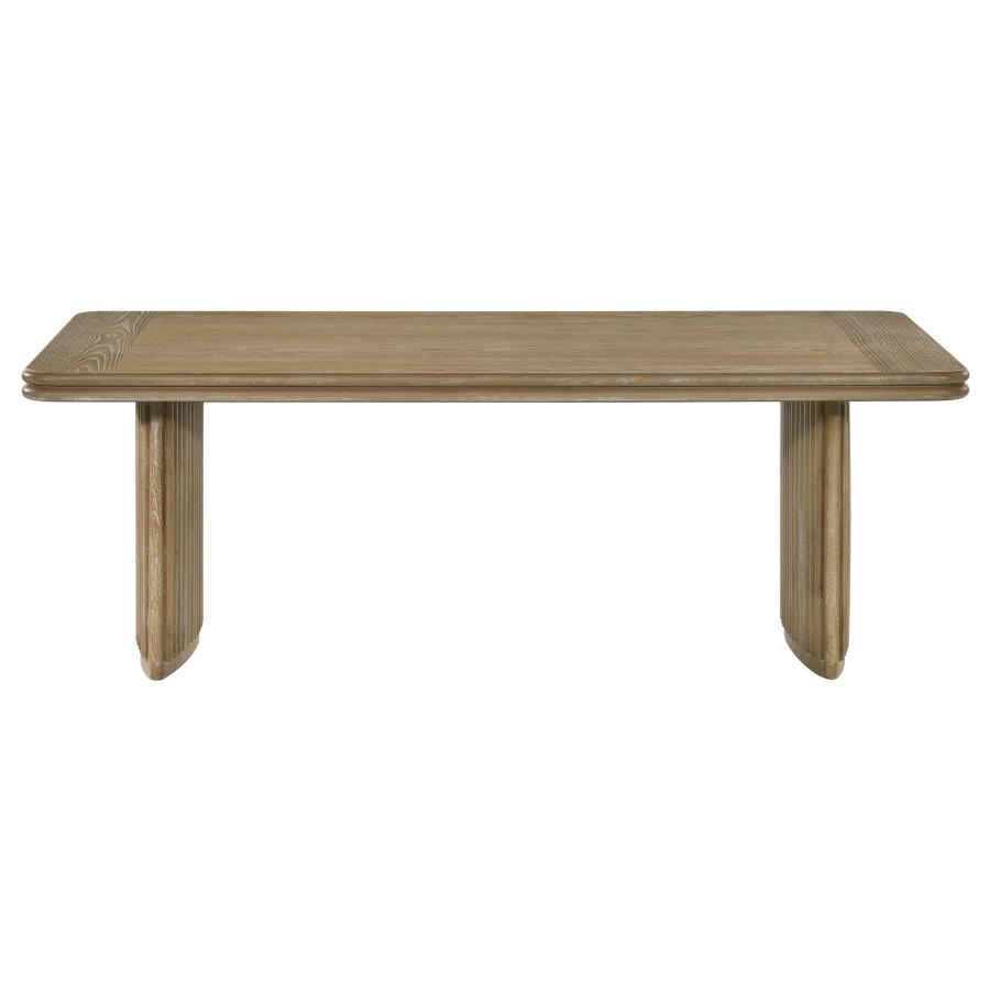 Adina - Rectangular Table Base, Box 2 of 2 - Distressed Light Brown