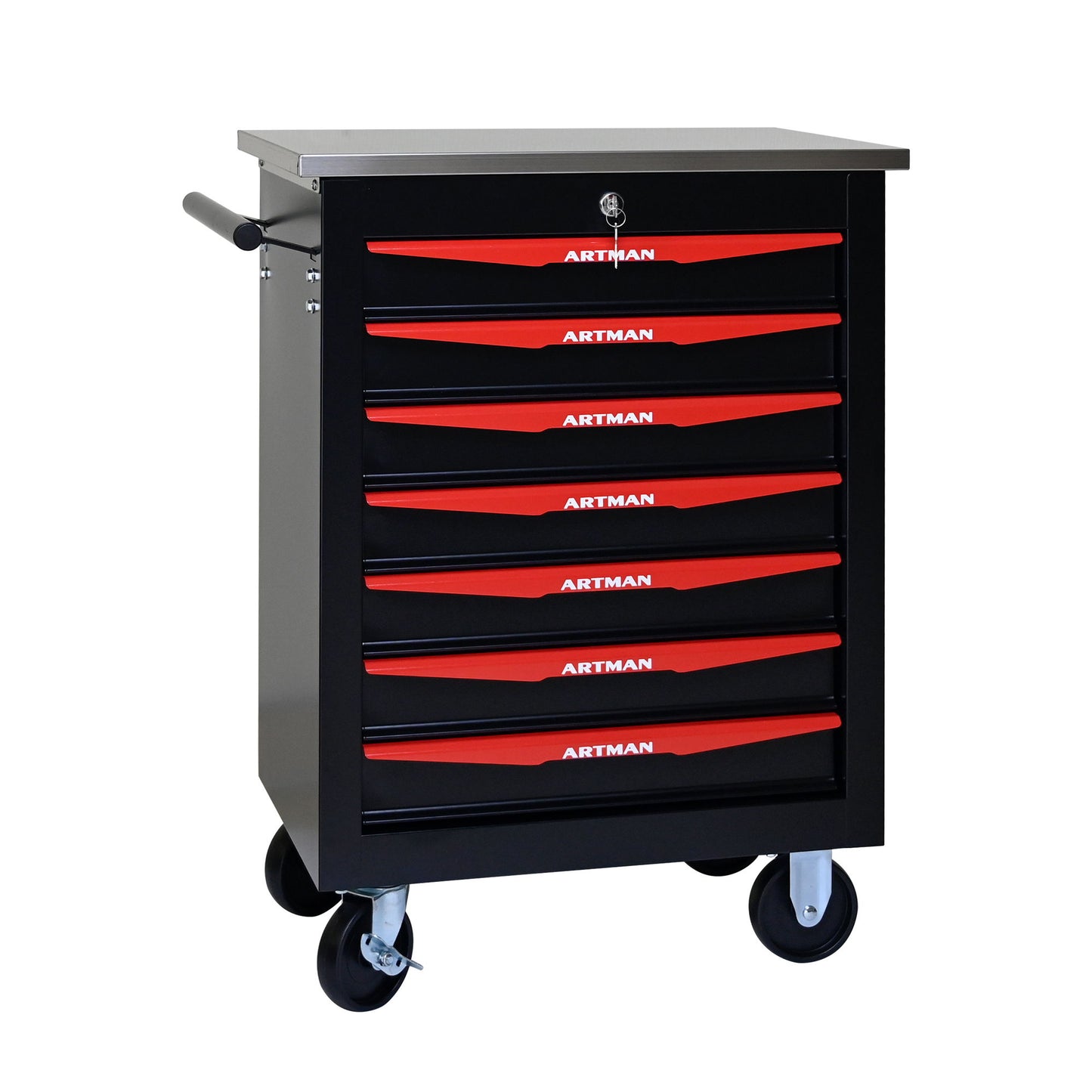 Drawer Multifunctional Tool Cart With Wheels For Garage