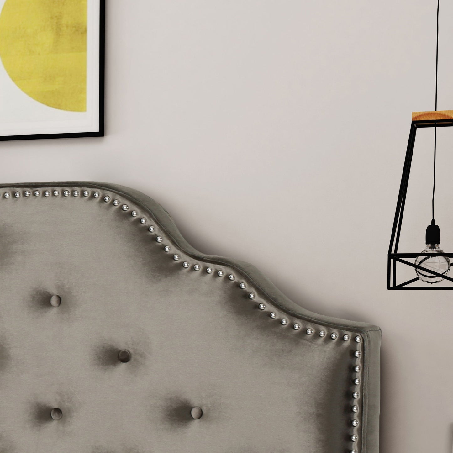 Luella - Button Tufted Upholstered Headboard