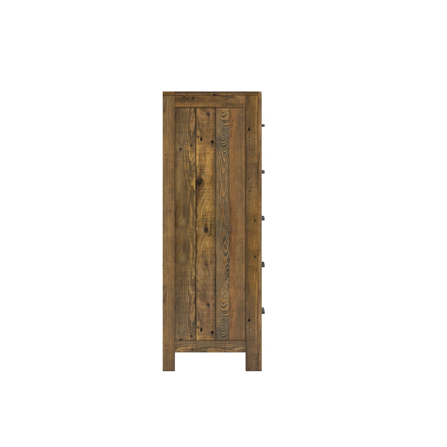 Rustic 5 Drawer Chest - Brown - Wood