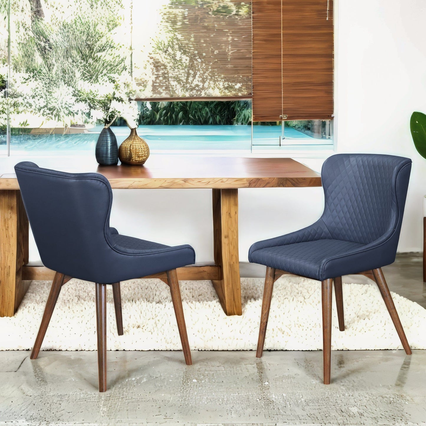 Robin - Dining Chair (Set of 2) - Navy Blue