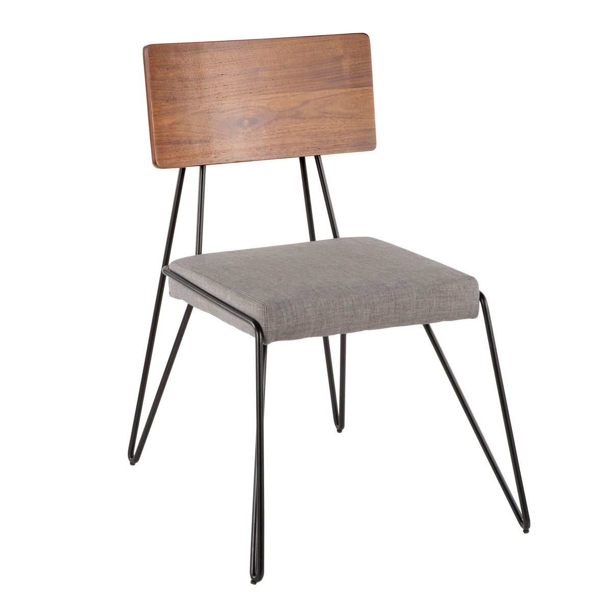 Loft - Mid-Century Modern Chair (Set of 2) - Gray