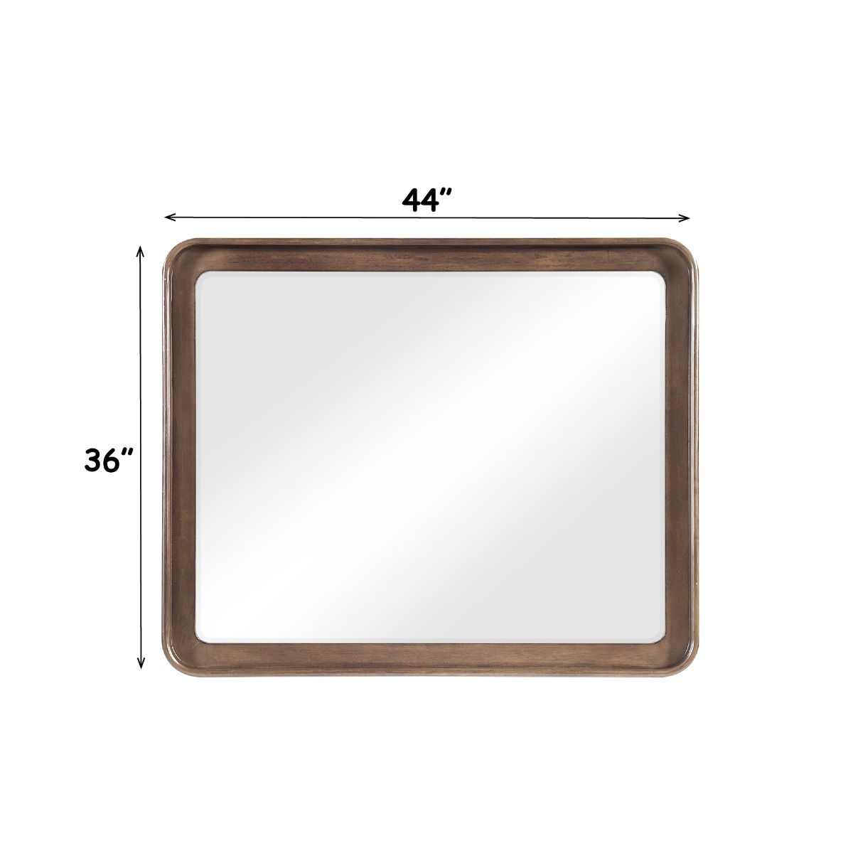 Ouida - Mirror - Brown & Gold