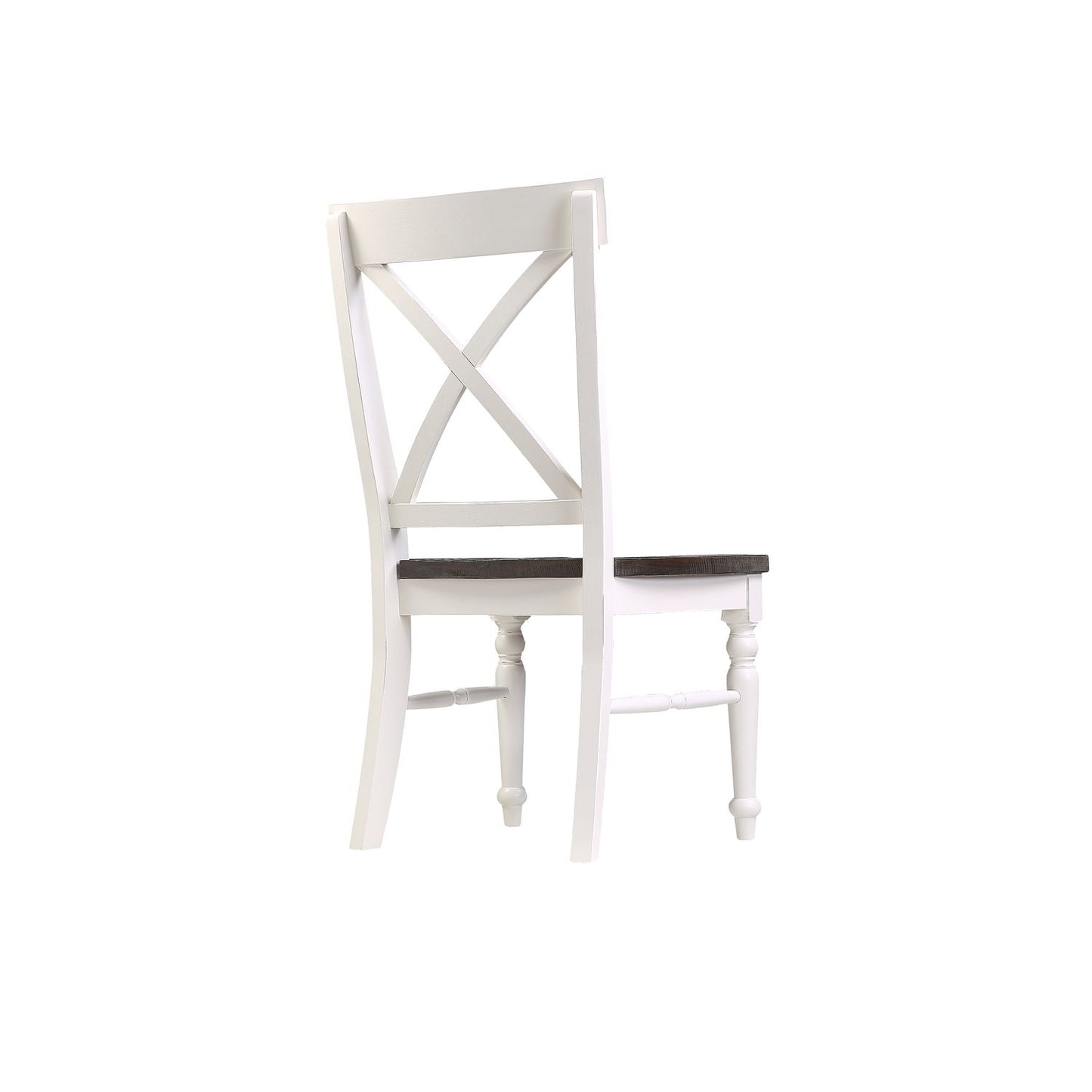 Dining Chairs (Set of 2) - Brown / White
