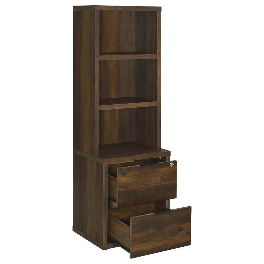 Westpark - 3-Shelf Bookcase USB And Lockable Drawer