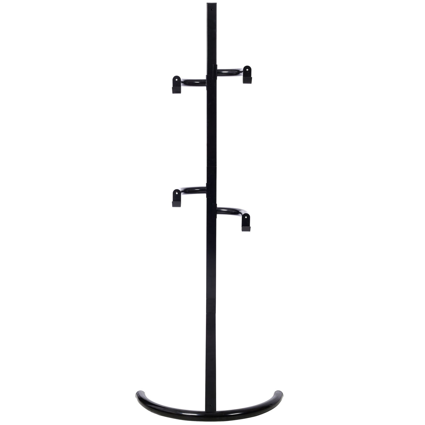 Indoor Bike Rack Stand For 1 - 2 Bicycles With Adjustable Arms - Black