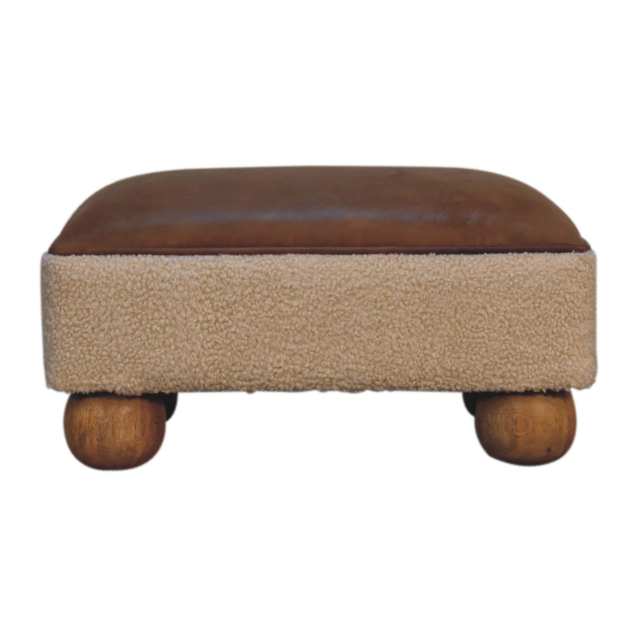 Vintage Ball Footstool - Brown