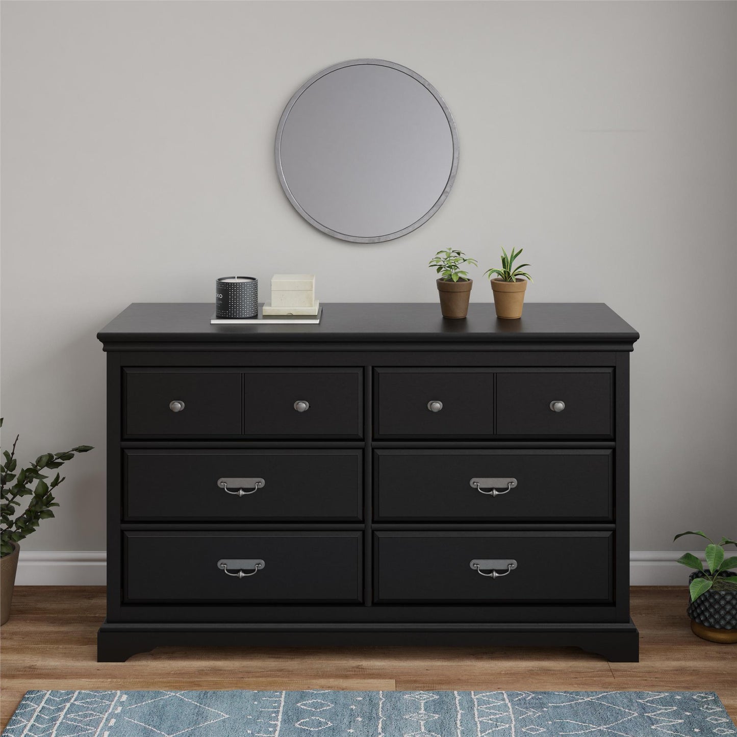 Bristol - 6 Drawer Dresser - Black