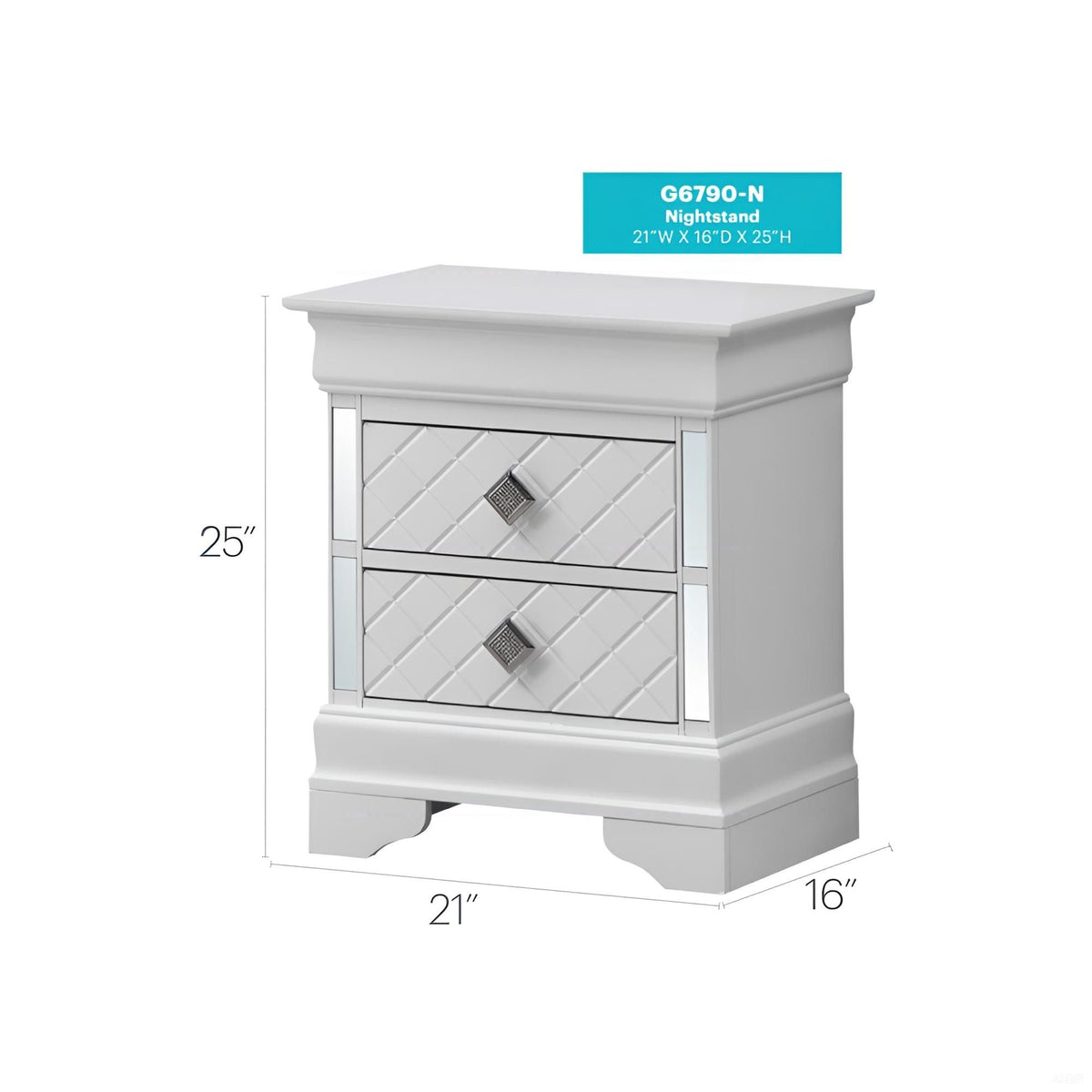 Accent Nightstand - White