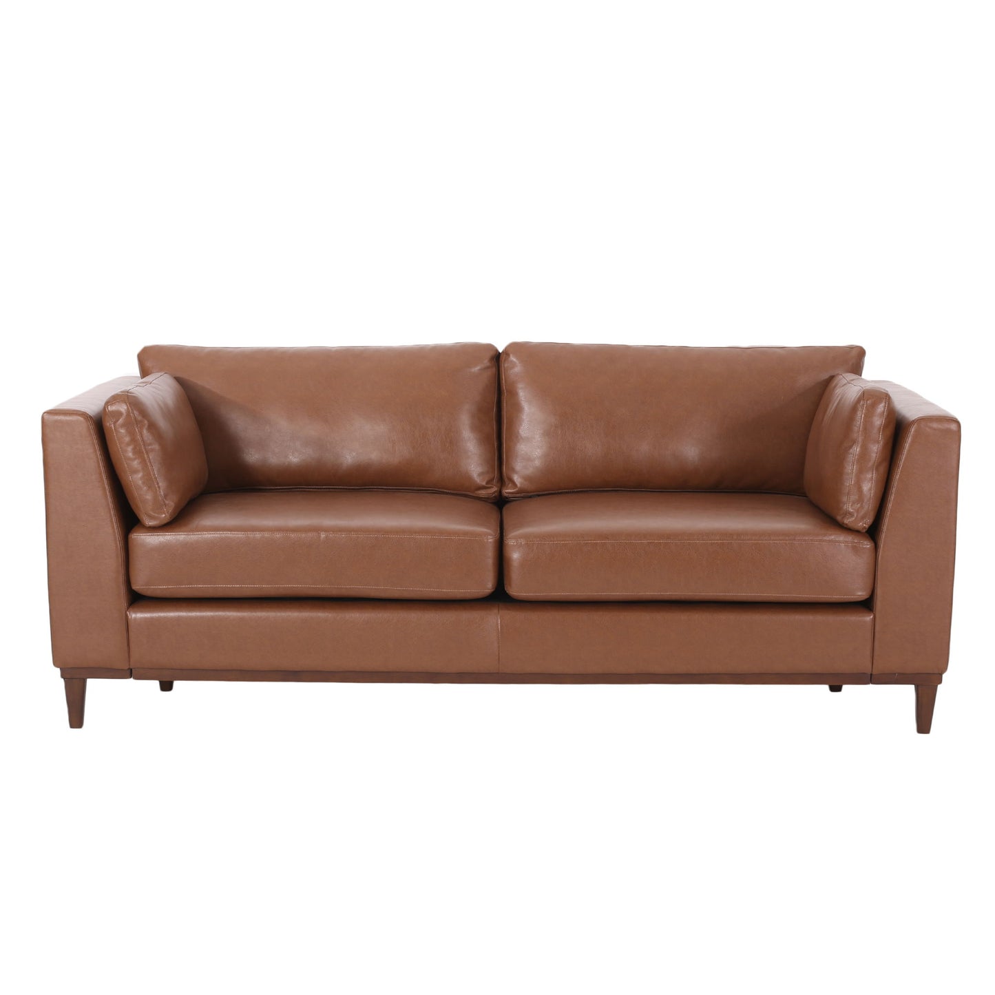 Contemporary 3 Seater Sofa Upholstery - Light Brown