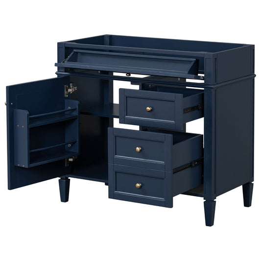 Bathroom Vanity Without Top Sink, Modern Bathroom Storage Cabinet With 2 Drawers And A Tip-Out Drawer