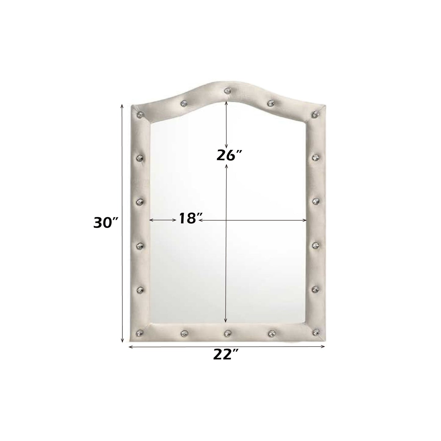 Reggie - Mirror - Beige