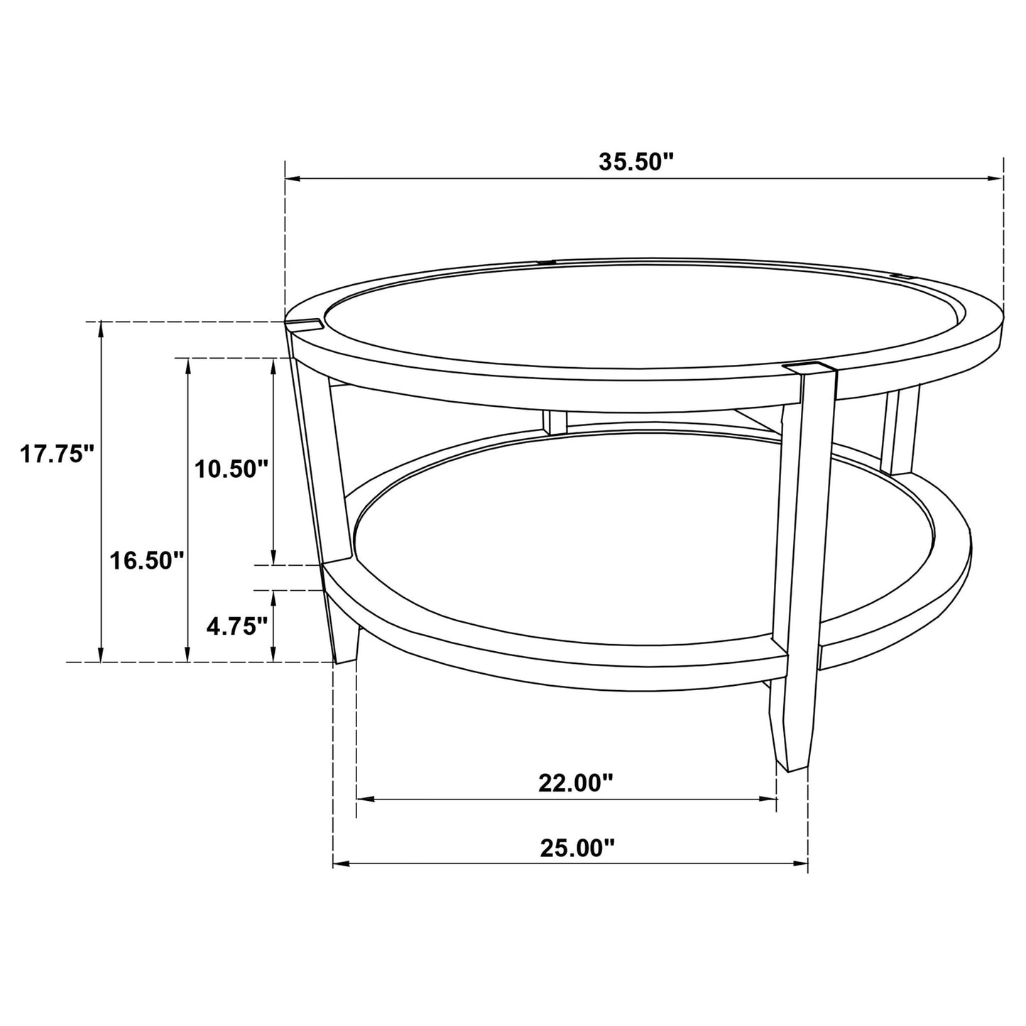 Elliott - Round Coffee Table Set