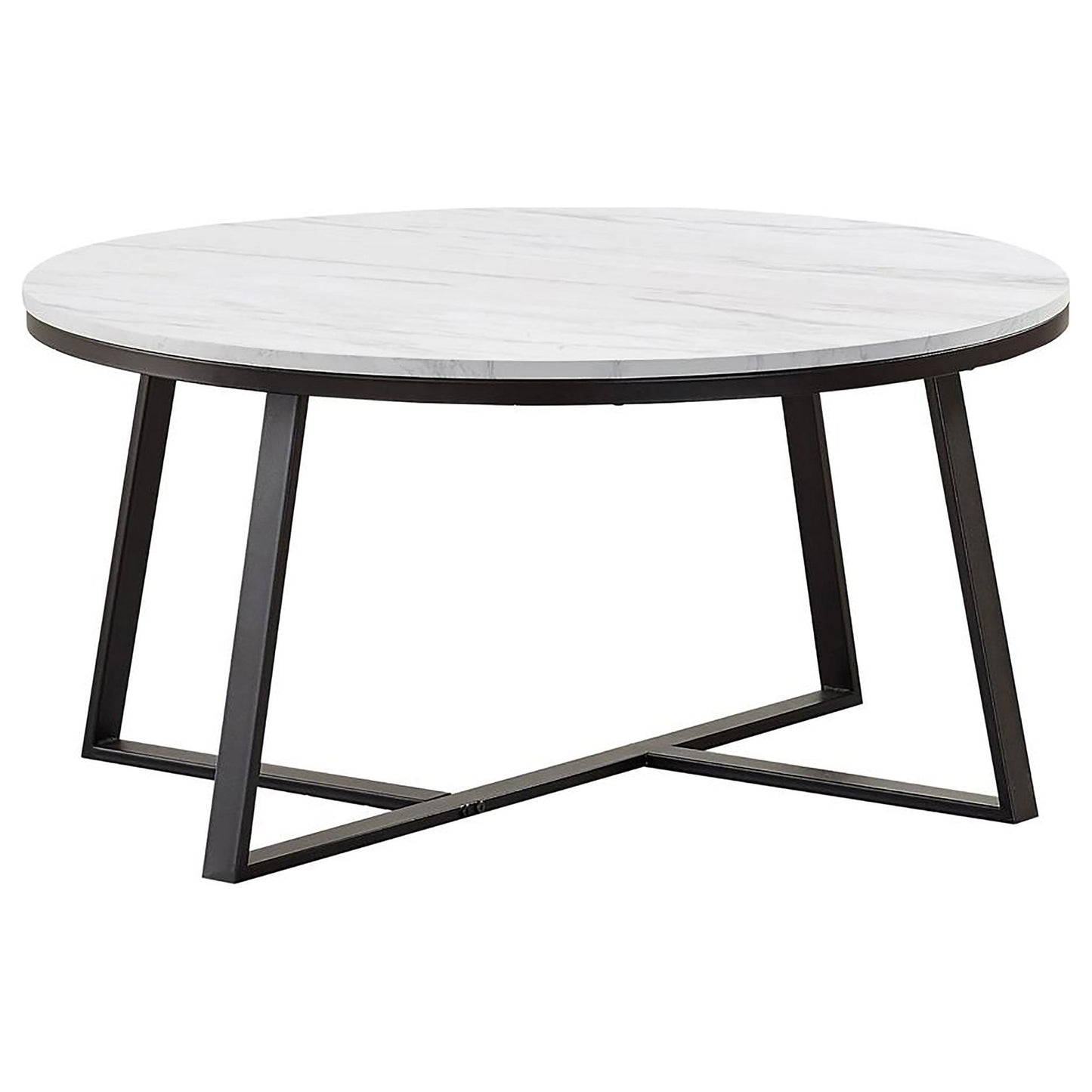 Melisa - 2 Piece Coffee And End Table Set - White Marble