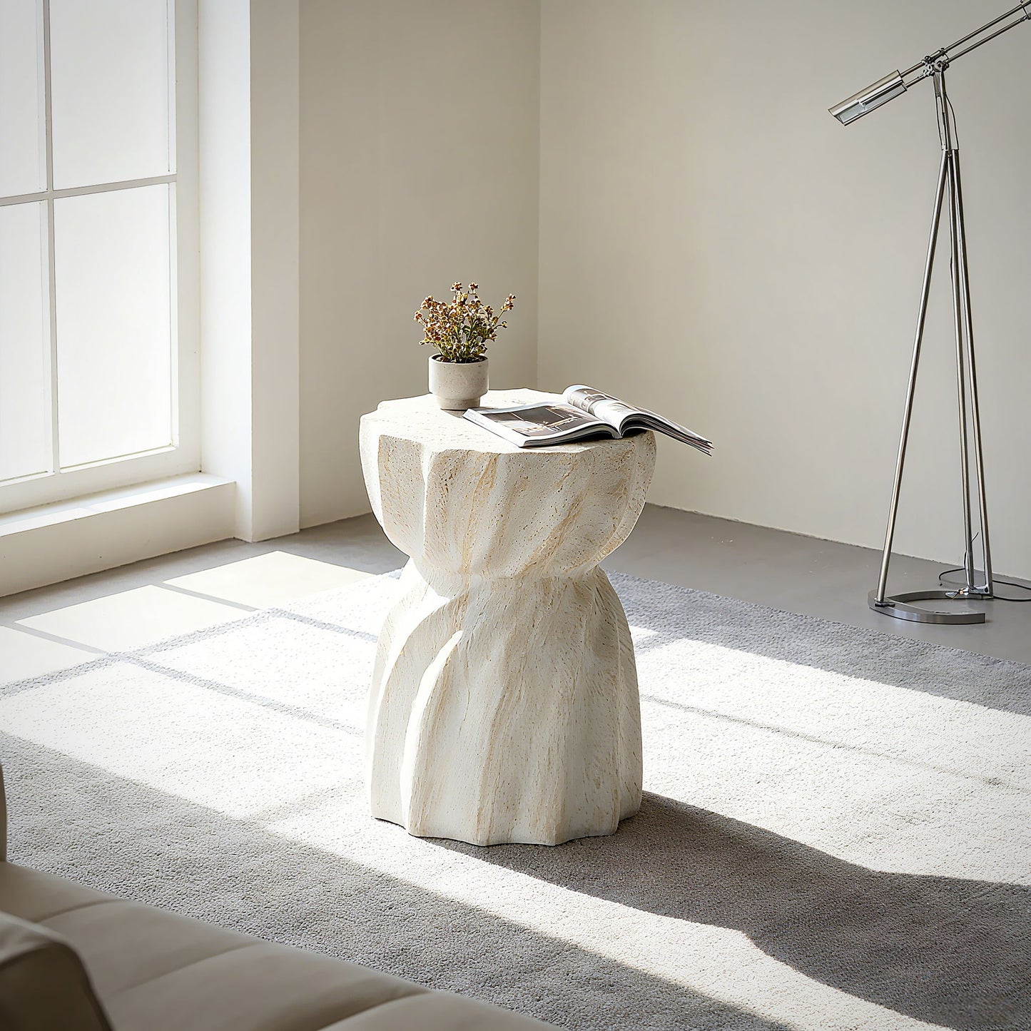 Outdoor End Table - Marble