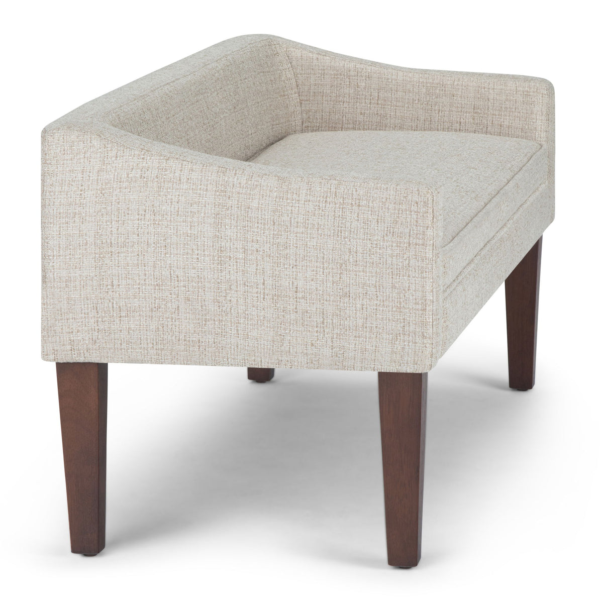 Parris - Upholstered Bench - Silver