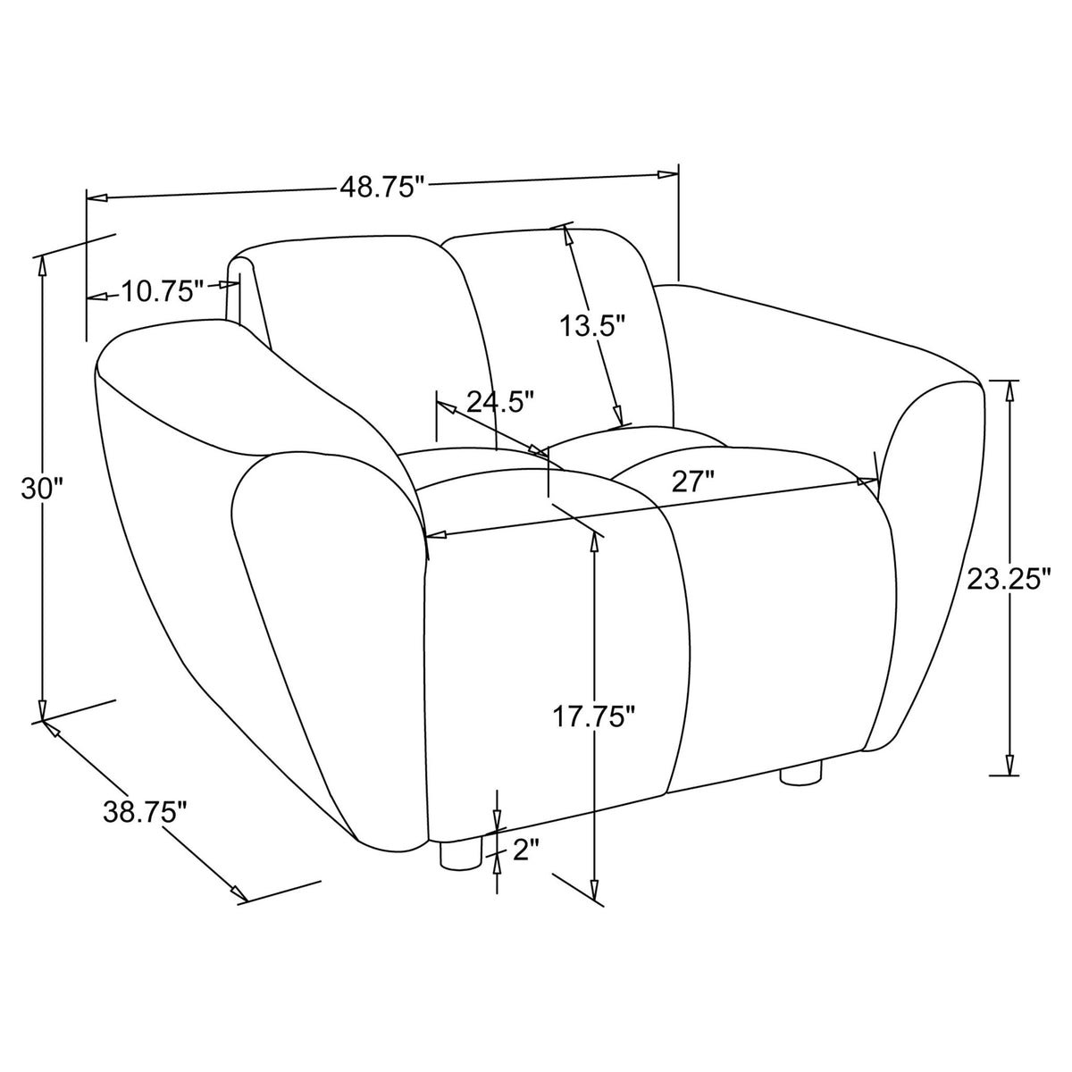 Tampa - Accent Chair - Greige