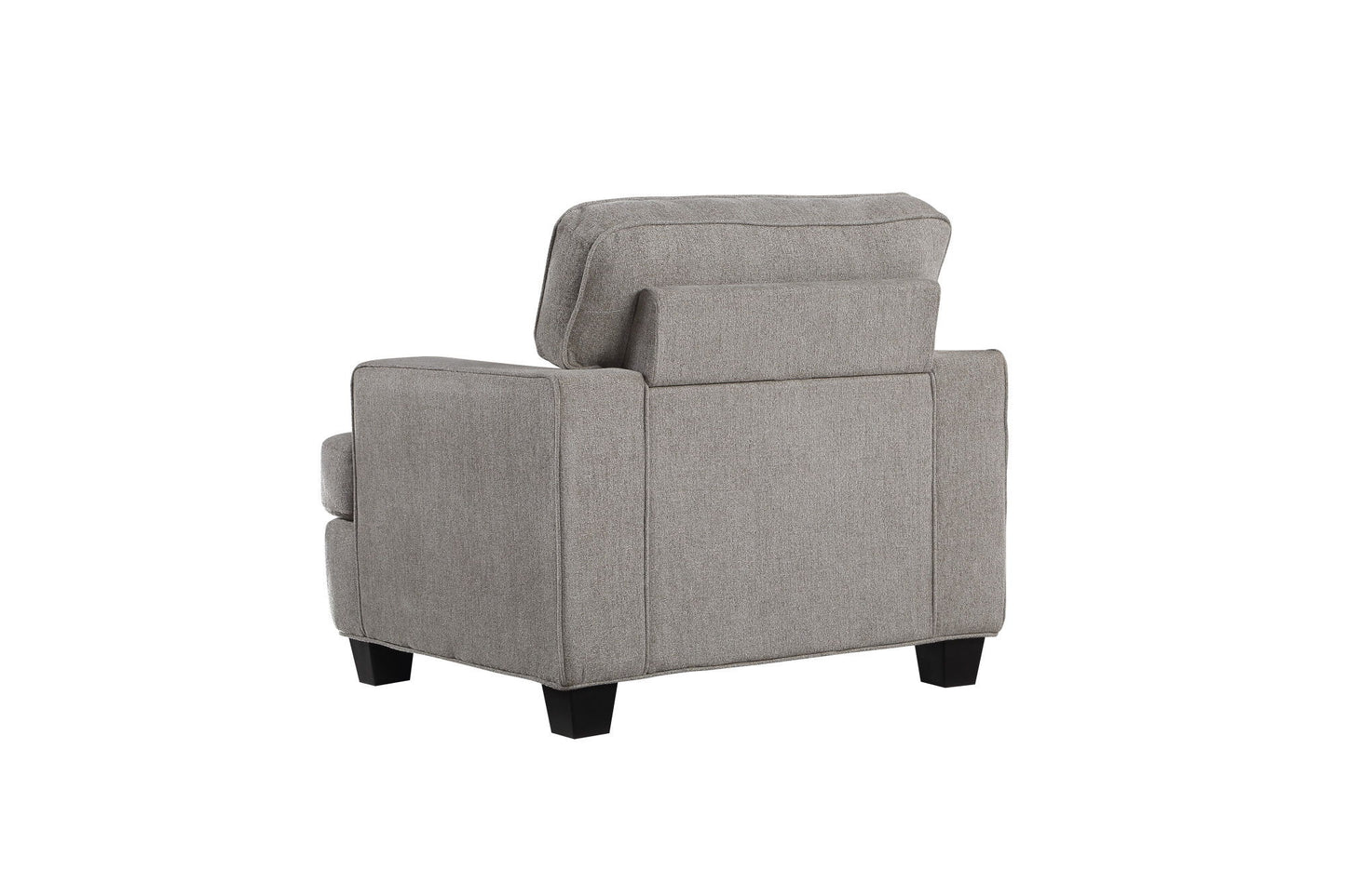 Contemporary Accent Chair - Gray - Wood