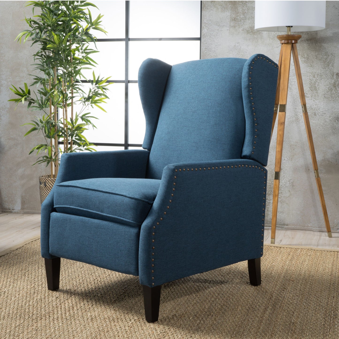 Westeros Wing Back Fabric Upholstered Recliner
