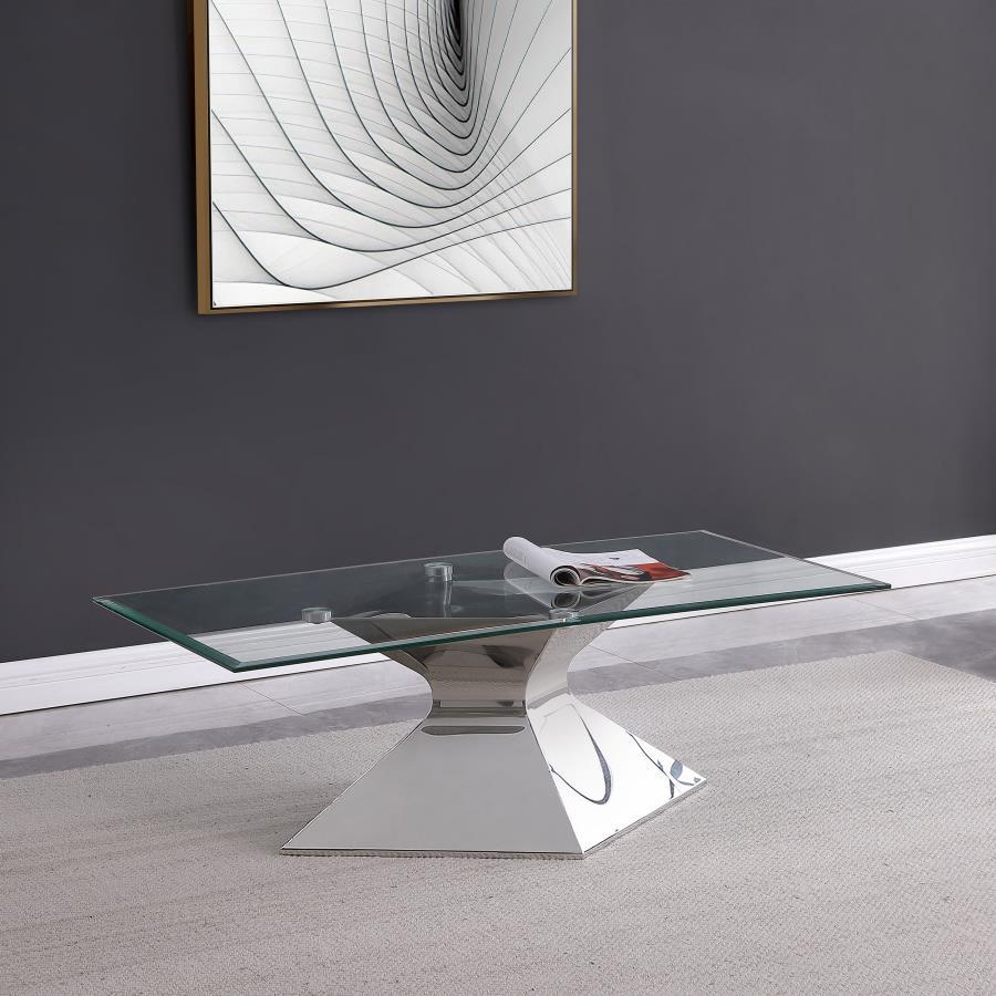 Jenny - Base Stainless Steel Coffee Table - Silver