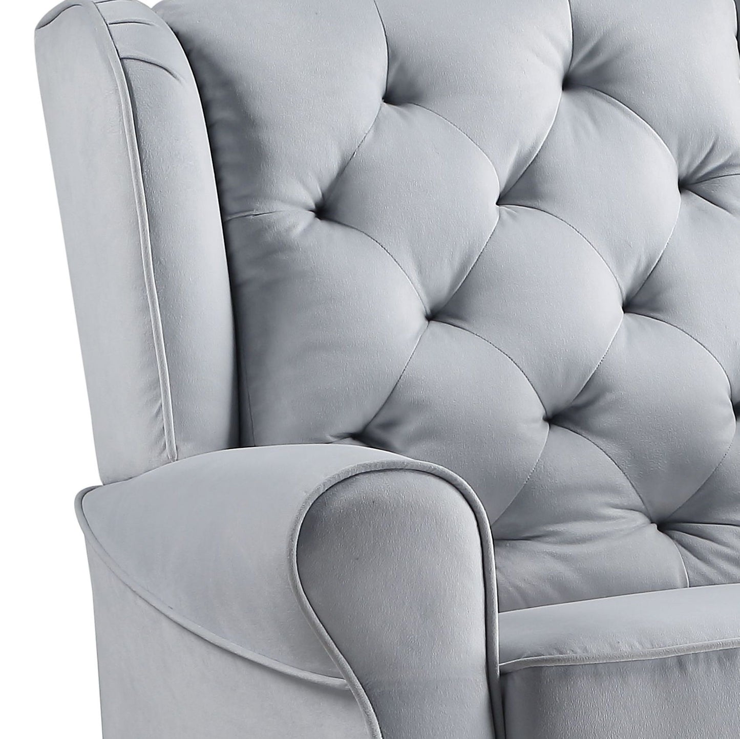 Glider Chair With Swivel - Gray