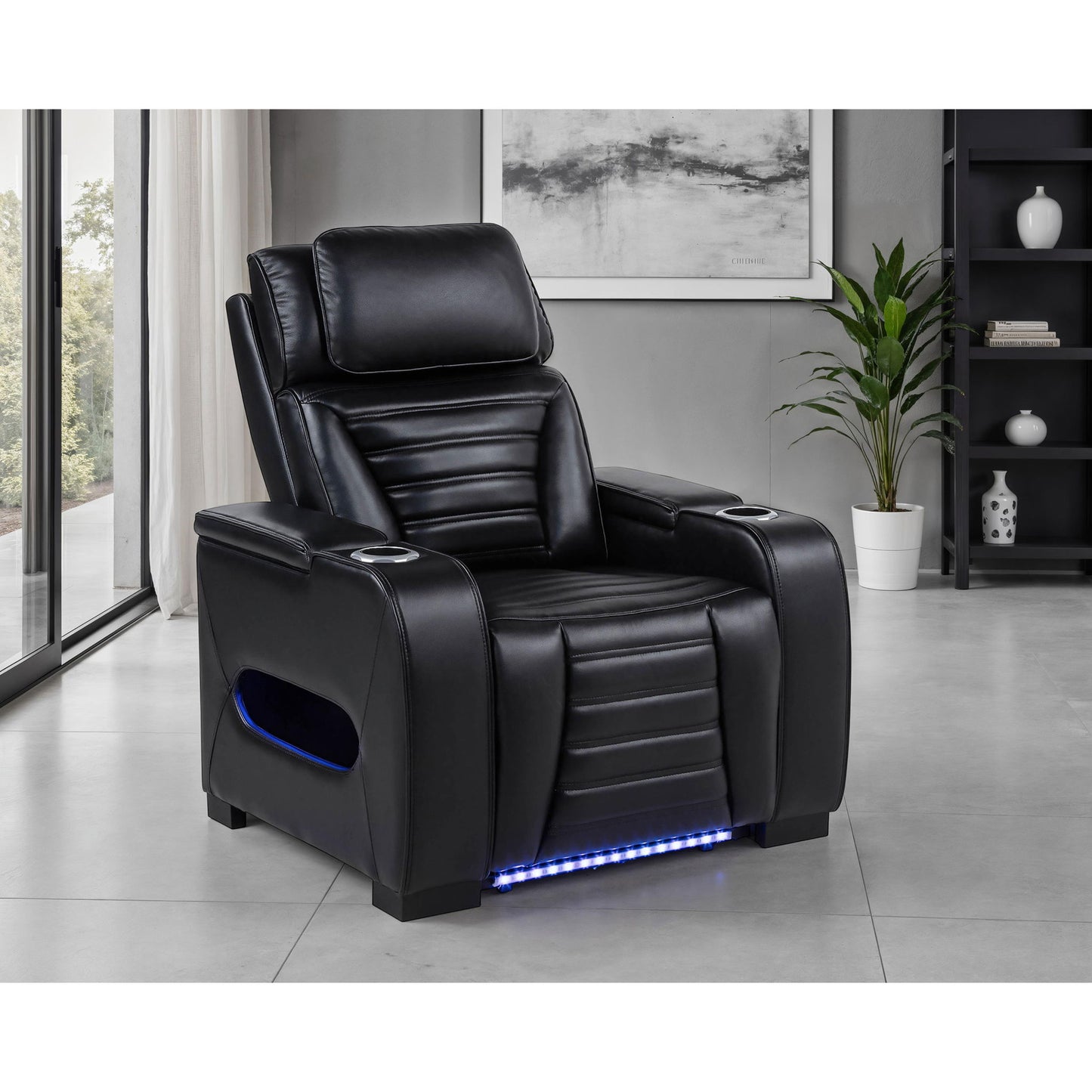Isadora - Power Recliner With Dual Power Adjustments - Black