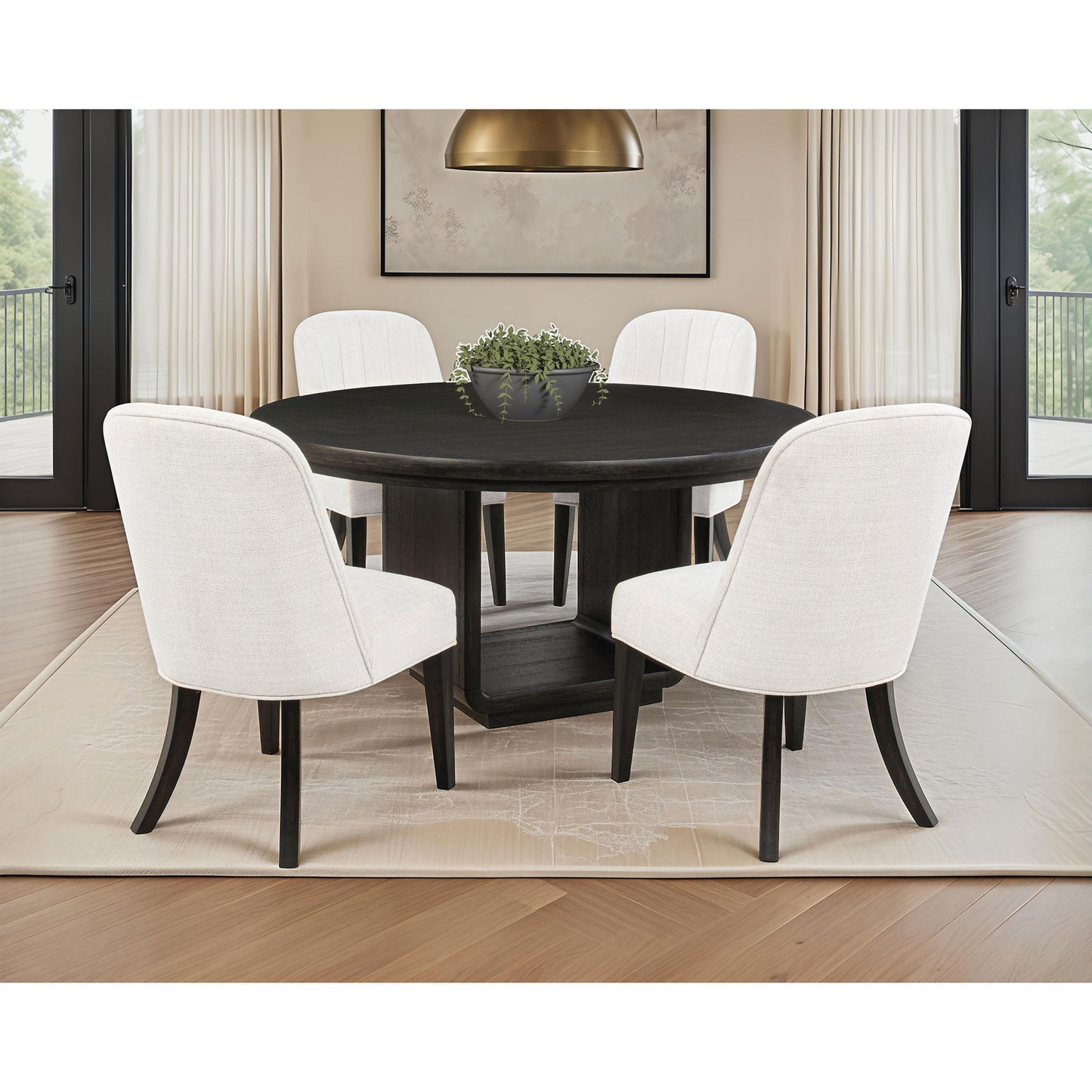 Bangor - Round Dining Table Set With Chairs