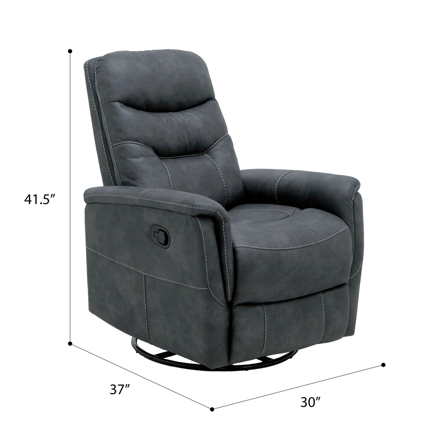 Ergonomic Shape Swivel Gliding Recliner
