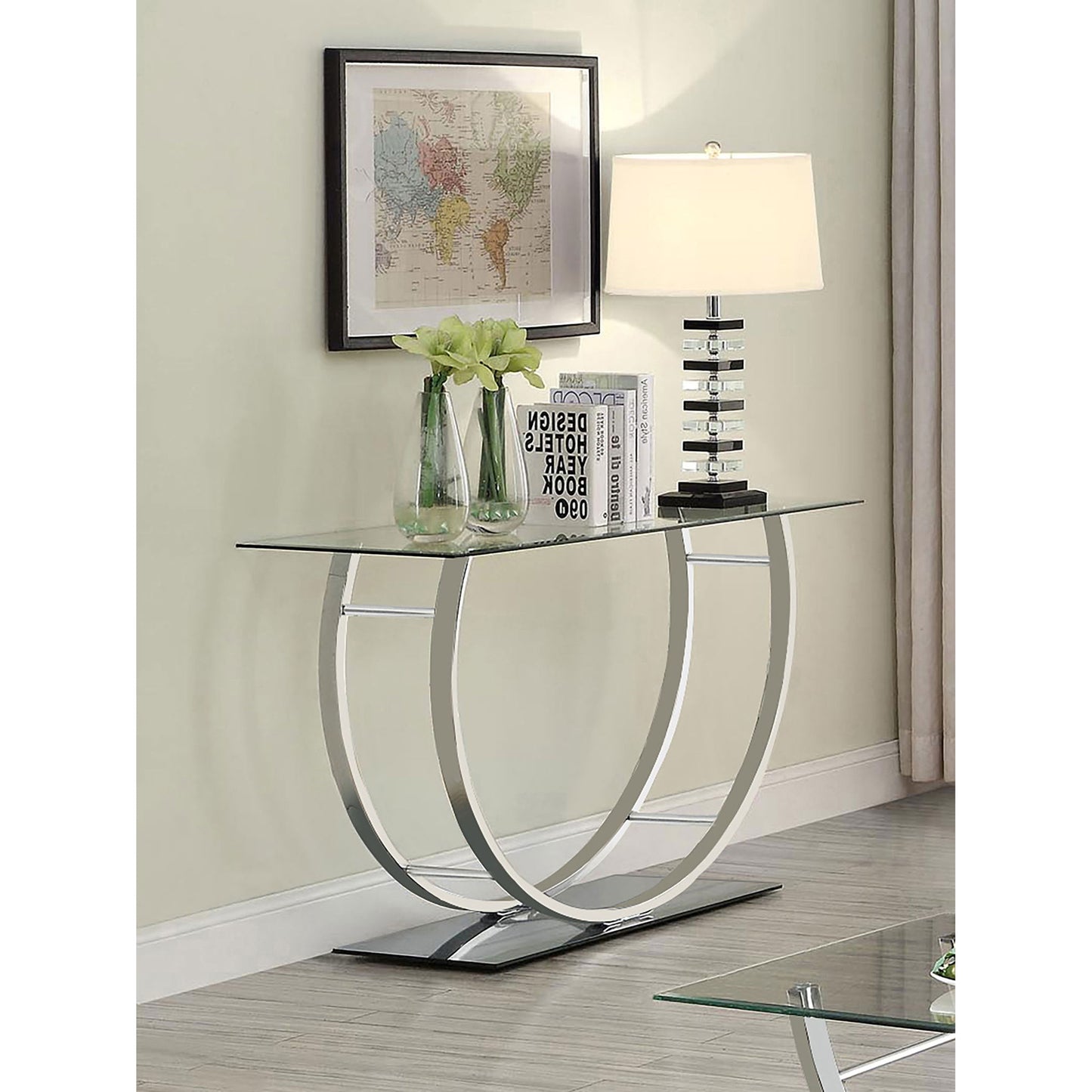 Garrett - Console Table - Chrome