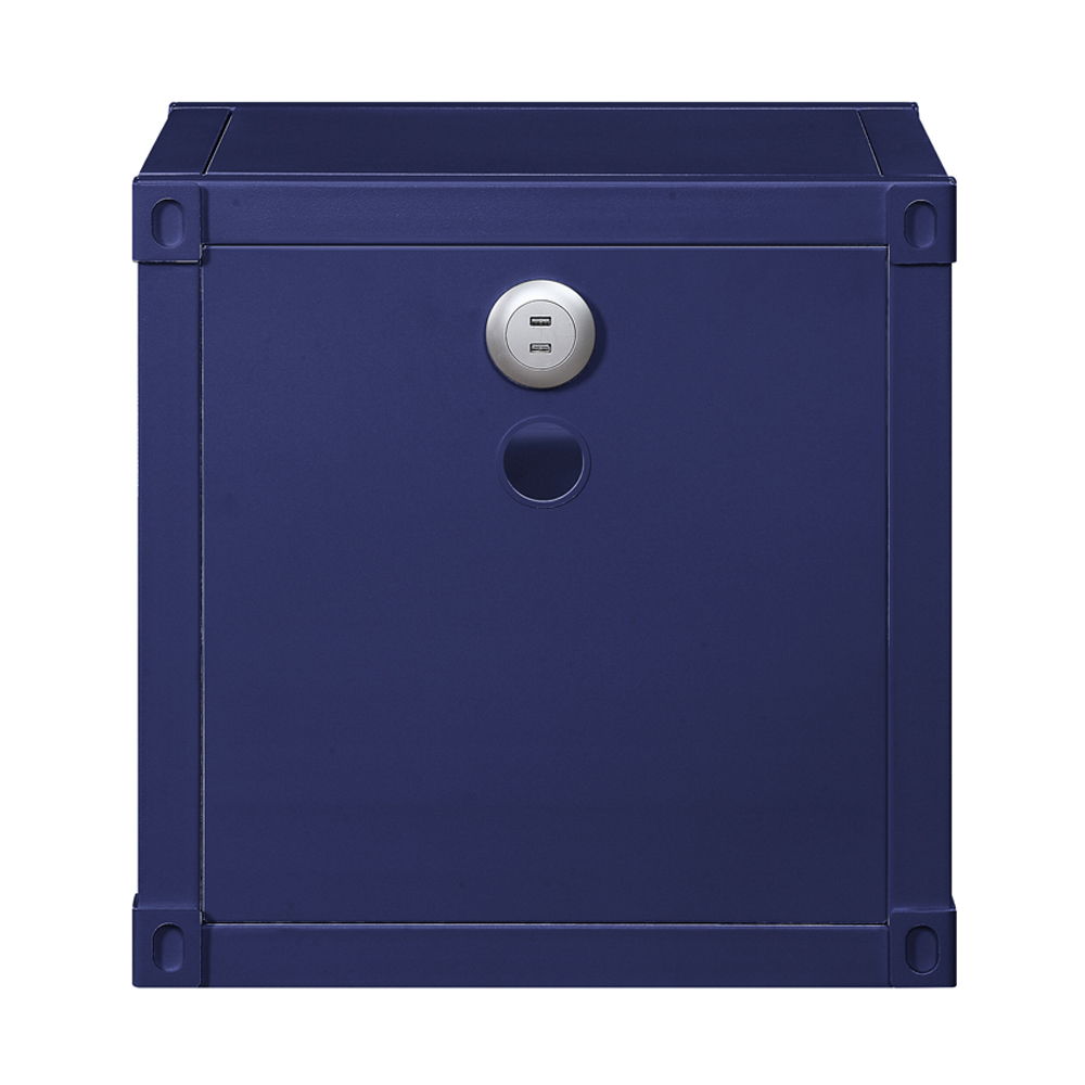 Cargo - Nightstand With USB - Blue