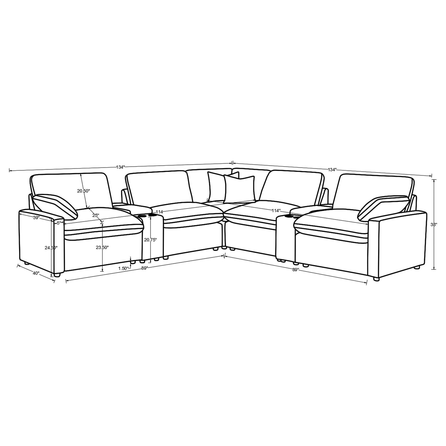 Hollander - Modular Power Reclining Sectional Sofa