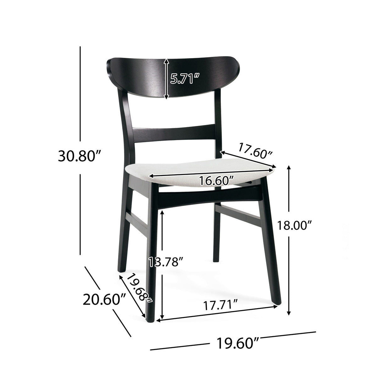 5 Piece Dining Set, 1 Table And 4 Upholstered Chairs