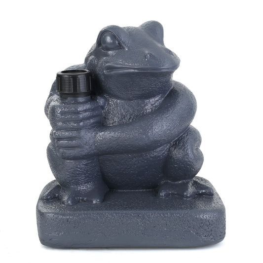 Whimsical - Frog Neptune Umbrella Base Concrete
