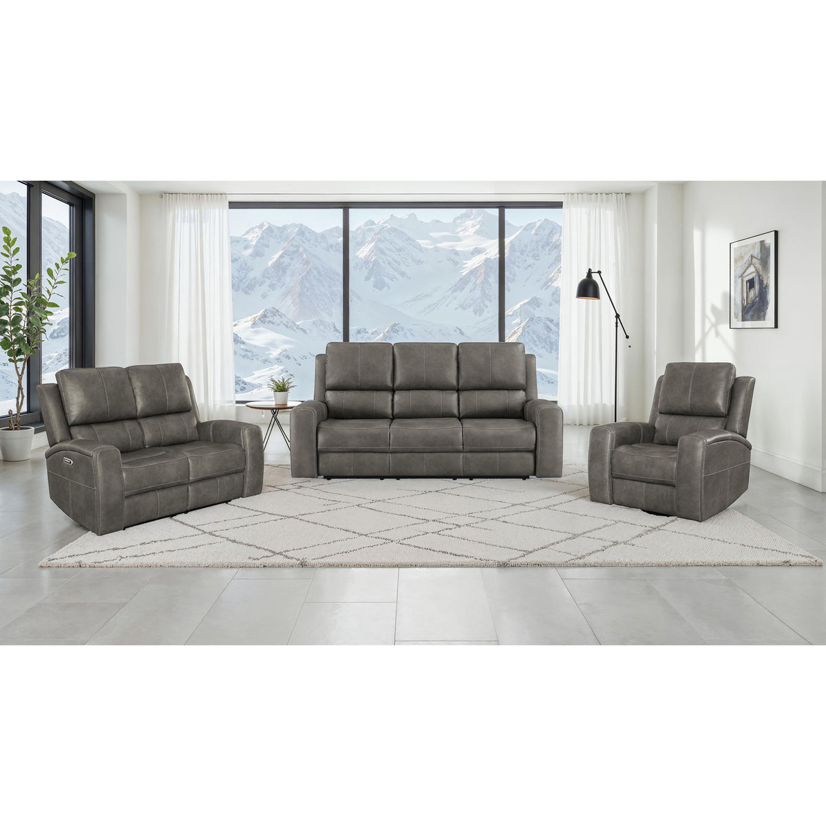 Boyce - Triple Power Reclining Sofa Set With Independent Headrest