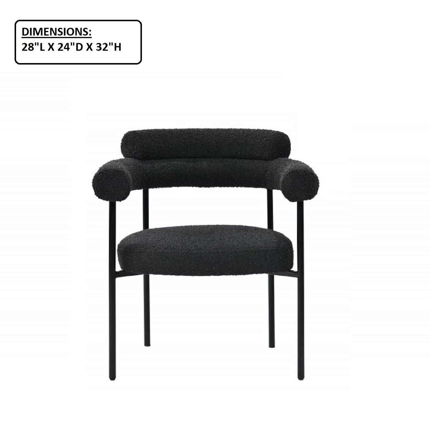 Dining Chairs With Armrests (Set of 2)