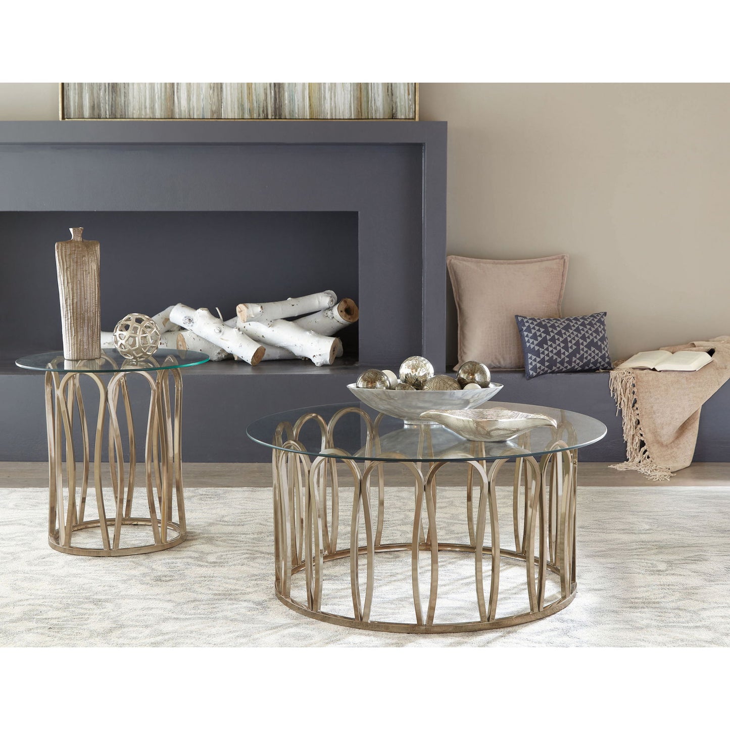 2 Piece Coffee And End Table Set - Chocolate