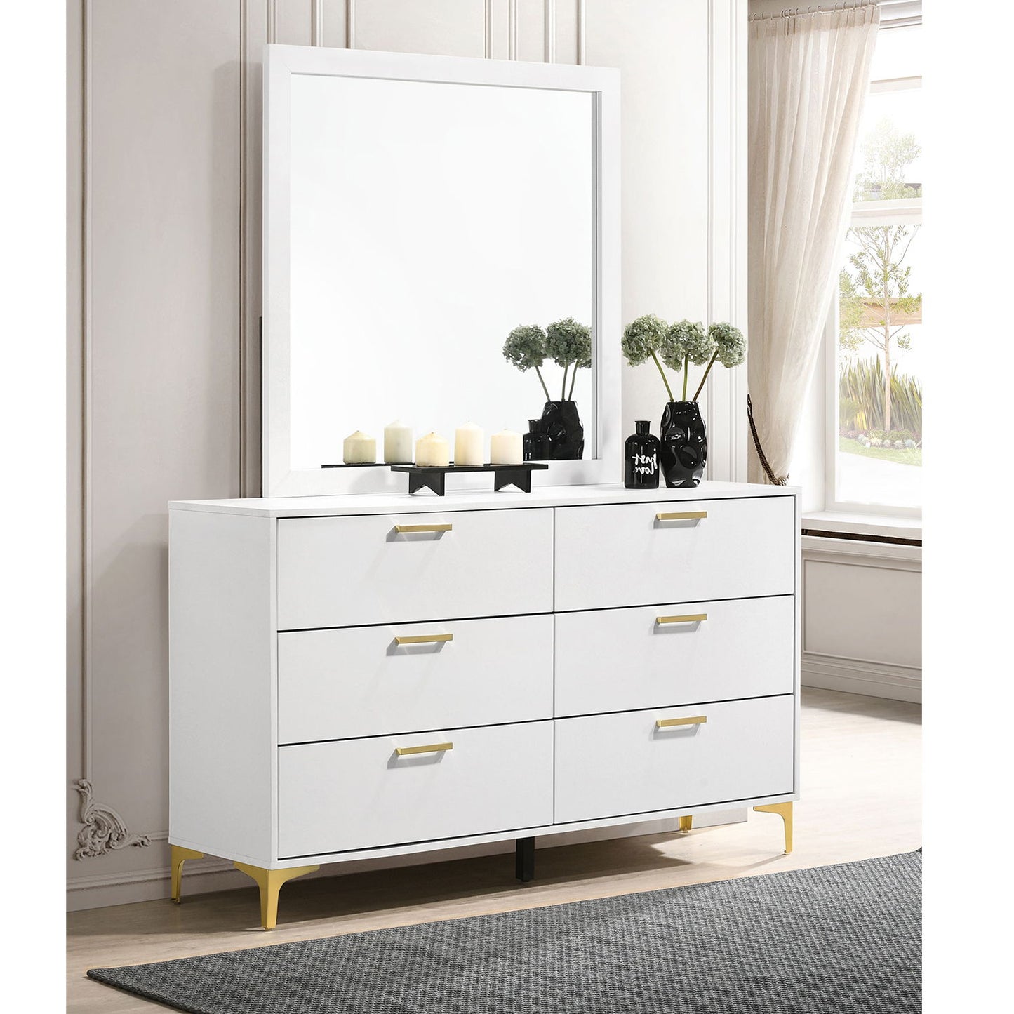 James - 6 Drawer Dresser With Mirror