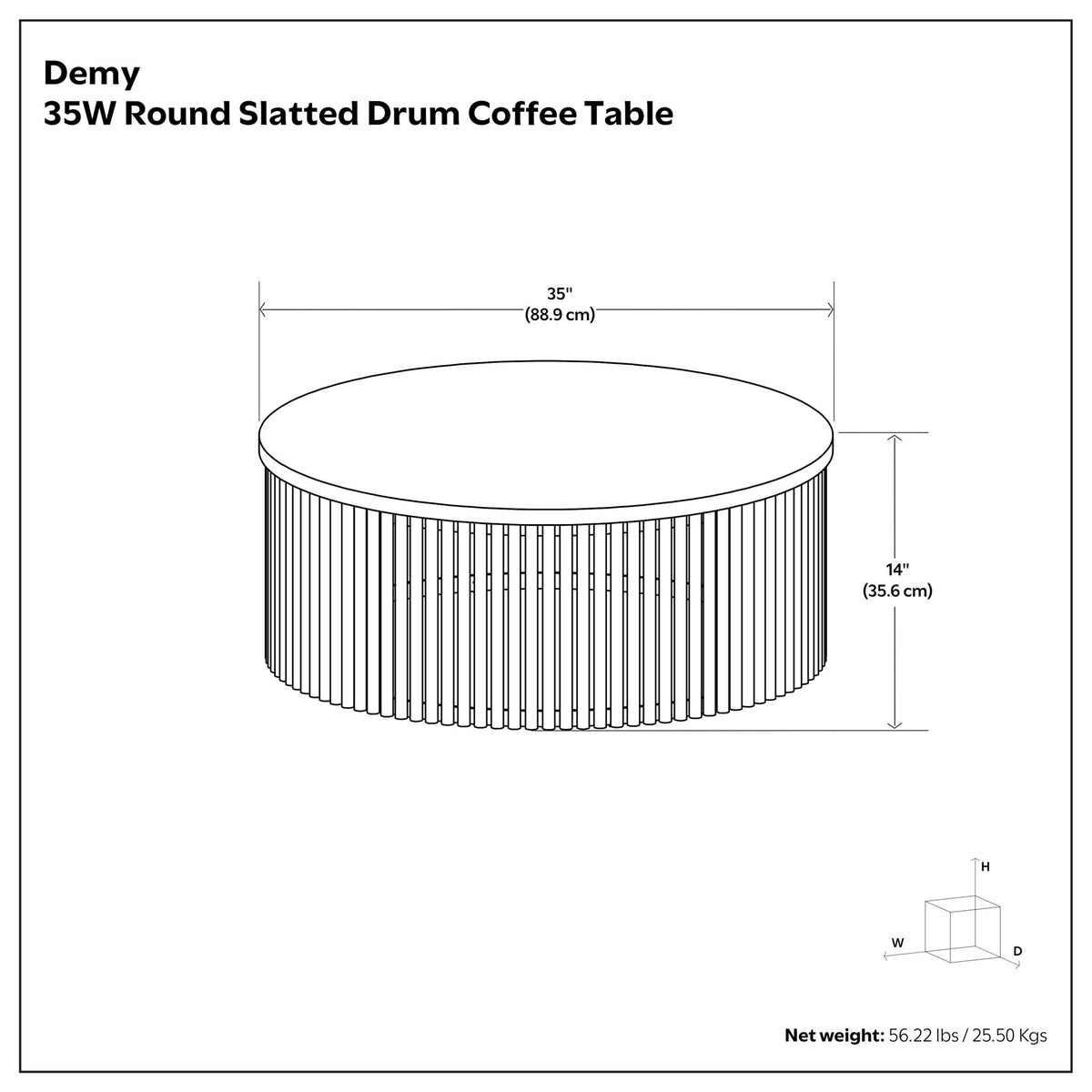 Demy - Coffee Table - Natural / Black