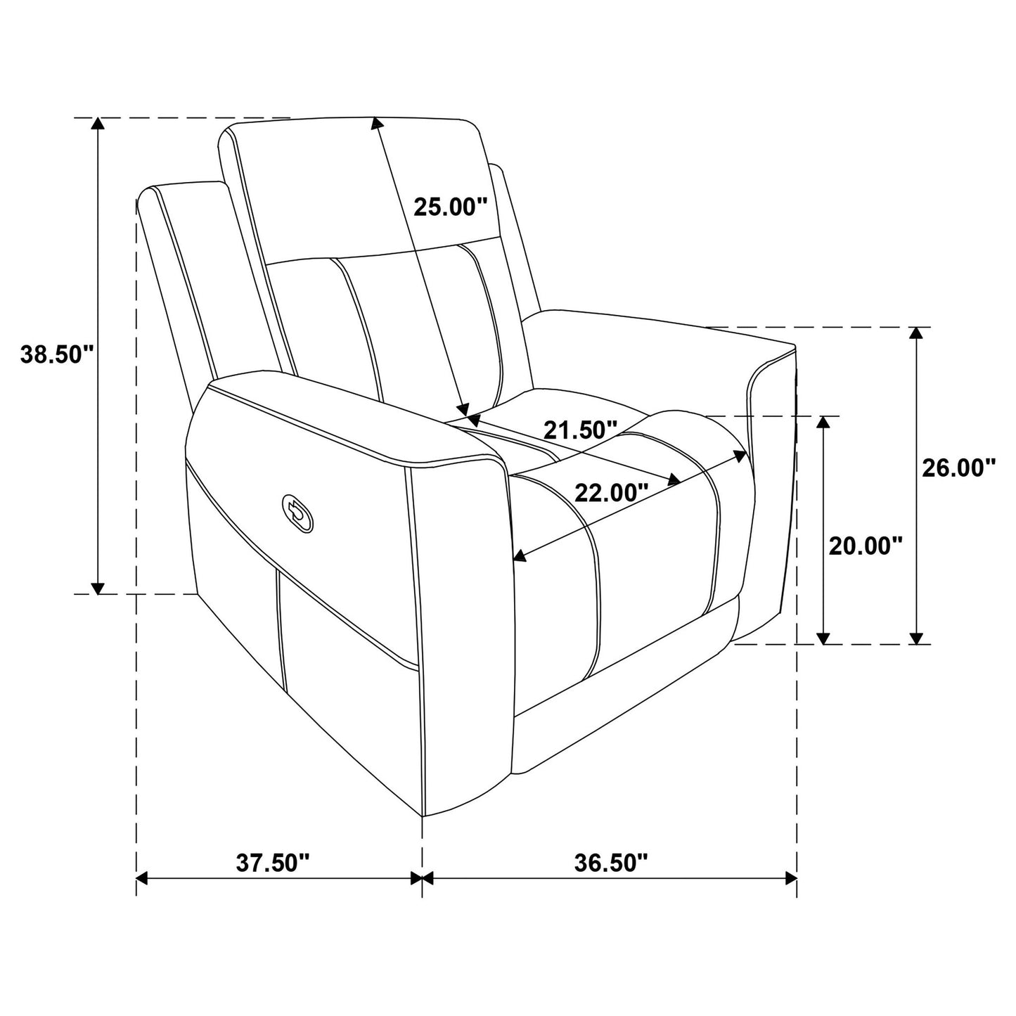 Slater - Recliner Chair With Manual Recline