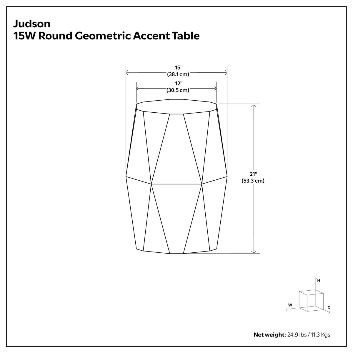 Judson - Side Table - Black