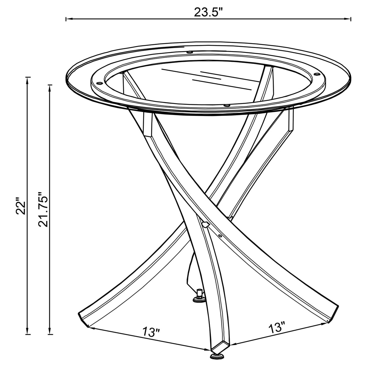 Connors - Round Top Table