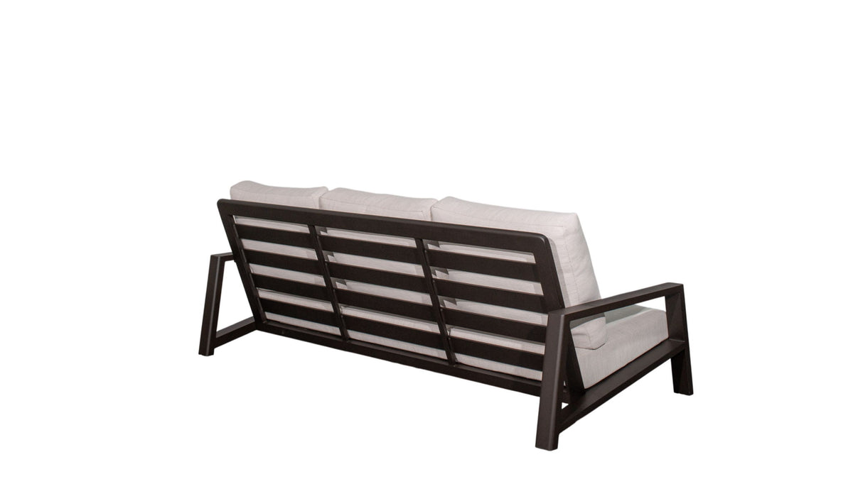 Verona - Seating Sofa - Dark Espresso / Gray / Off White