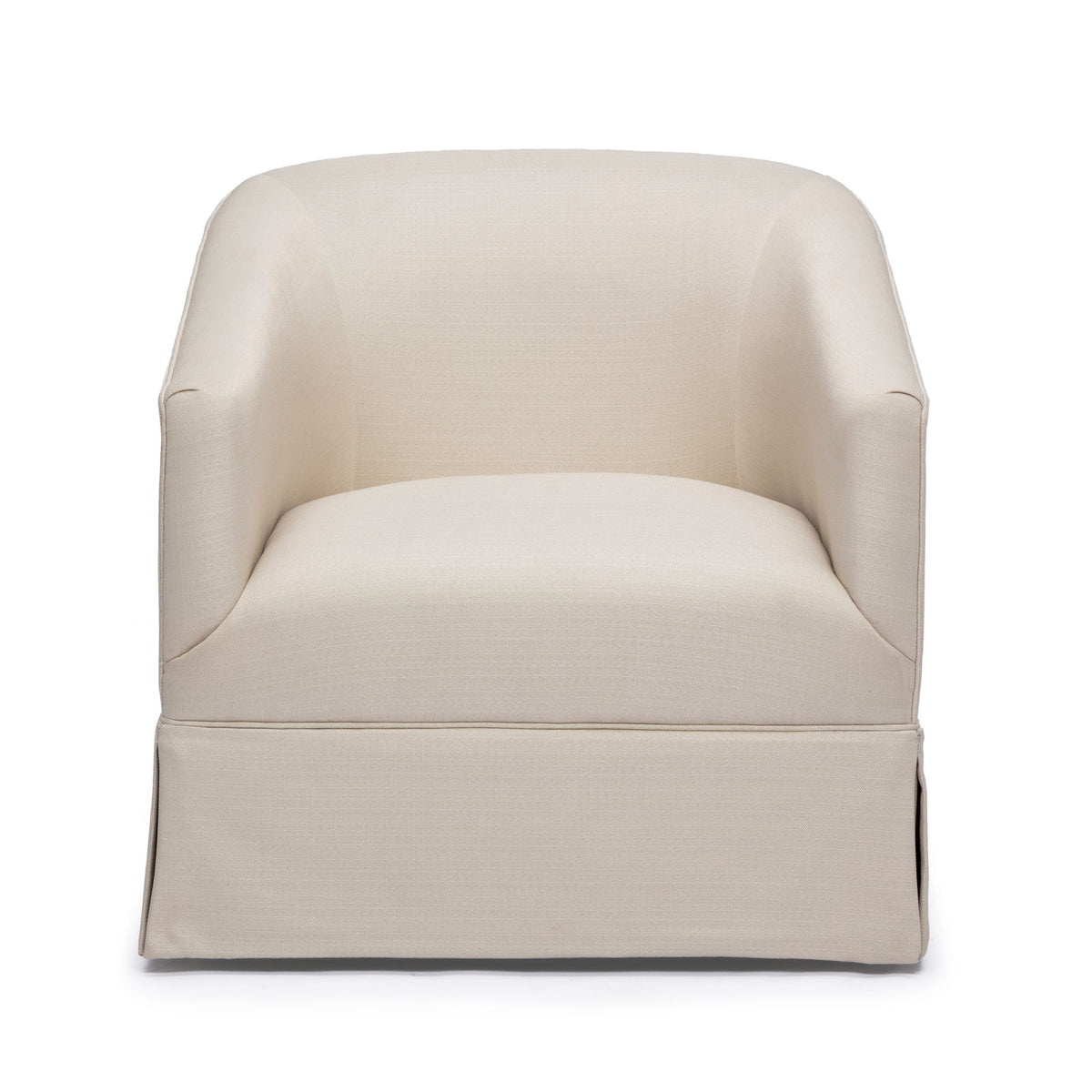 Earl - Skirted Swivel Chair - Natural