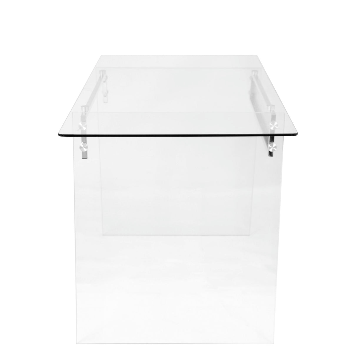 Glacier - Contemporary Desk - Clear