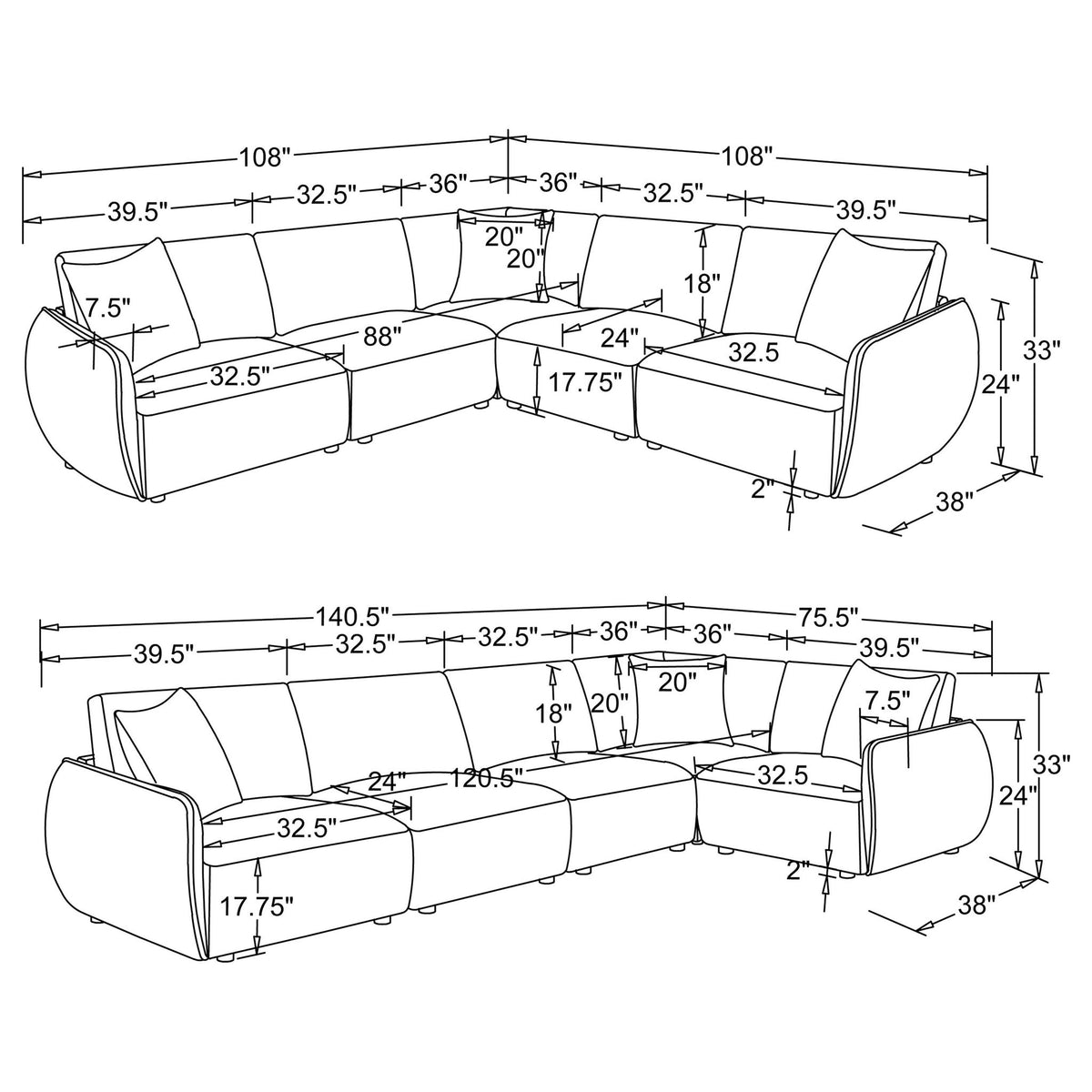 Logan - Modular Sectional Sofa