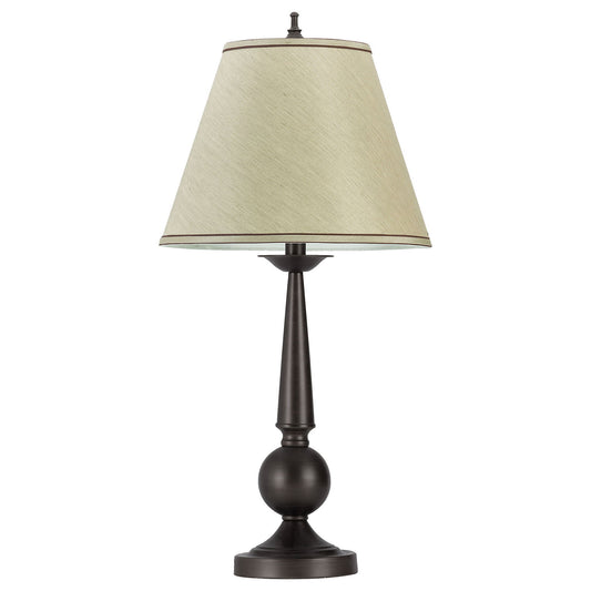 Table Lamps With Cone Shade (Set of 2) - Beige / Brown